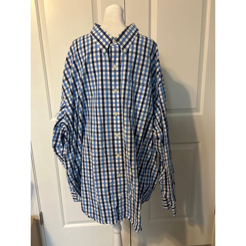 Izod plaid button-down shirt, 4XL